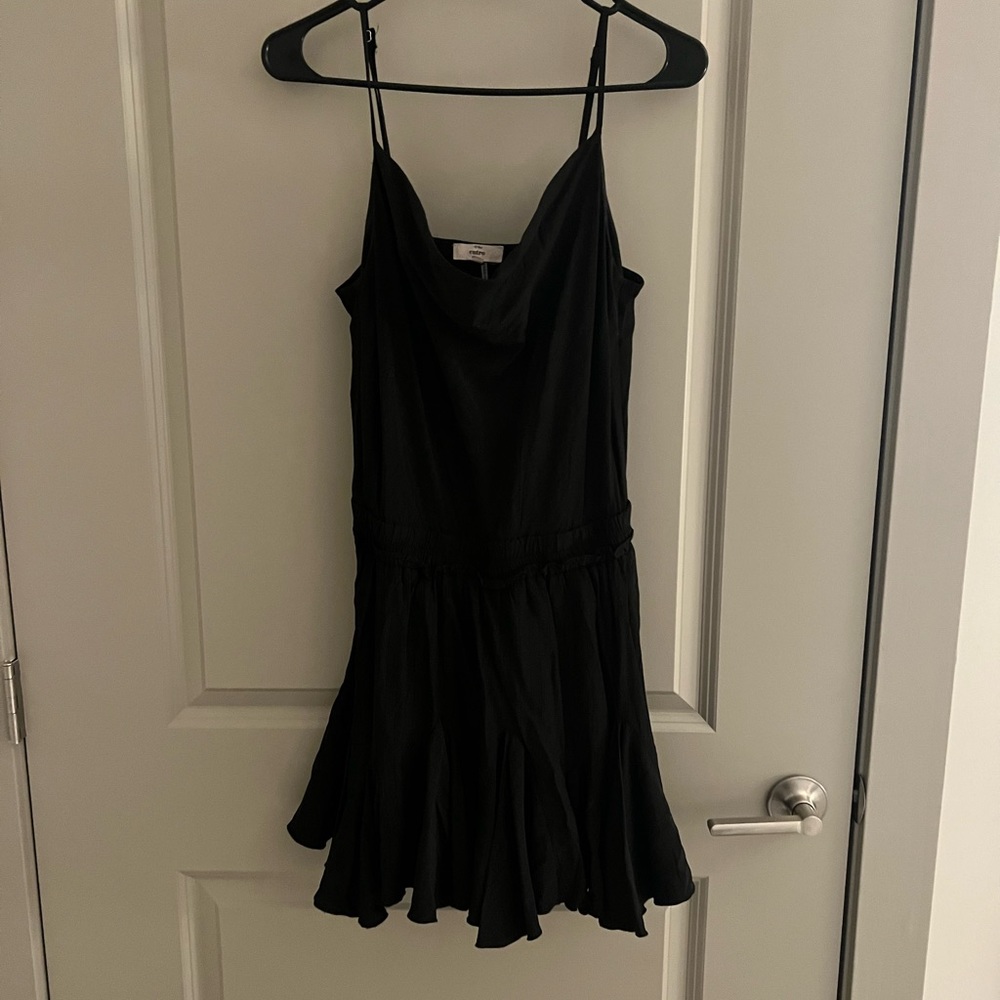 Black Cowl Neck Romper